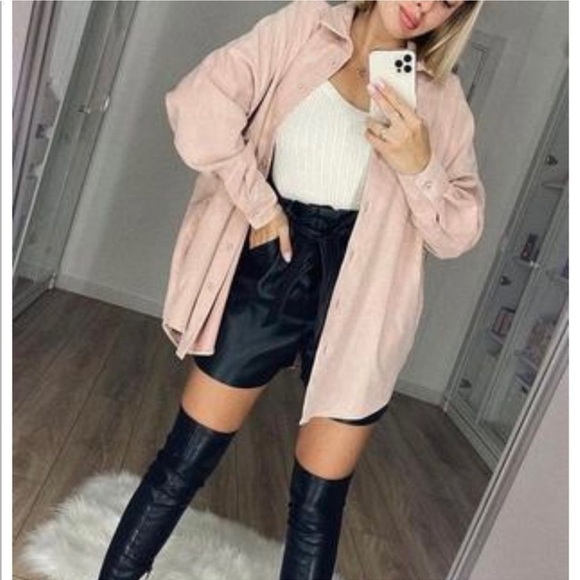 ZARA OVERSIZED CORDUROY SHIRT Size Small - Picture 1 of 12